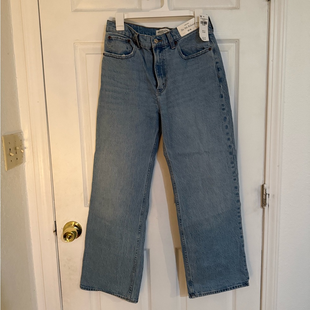 Abercrombie & Fitch Light Blue Straight Leg Jeans